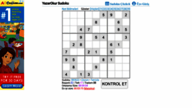 What Sudoku.yazarokur.com website looked like in 2020 (4 years ago)