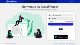 What Socialpeople.it website looked like in 2020 (4 years ago)