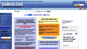 What Sixwise.com website looked like in 2020 (4 years ago)