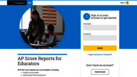 What Scores.collegeboard.org website looked like in 2020 (4 years ago)