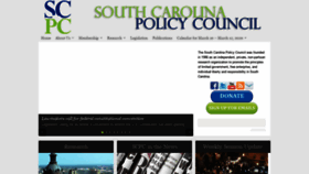 What Scpolicycouncil.org website looked like in 2020 (4 years ago)