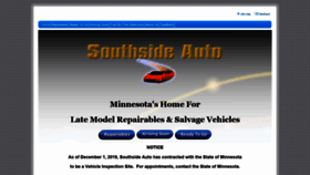 What Southside-auto.com website looked like in 2020 (4 years ago)
