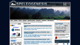 What Speleogenesis.info website looked like in 2020 (4 years ago)
