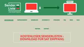 What Sender-liste.de website looked like in 2020 (4 years ago)