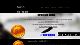 What Swissmetalica.com website looked like in 2020 (4 years ago)