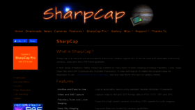 What Sharpcap.co.uk website looked like in 2020 (4 years ago)