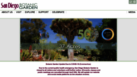 What Sdbgarden.org website looked like in 2020 (4 years ago)