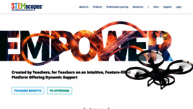 What Stemscopes.com website looked like in 2020 (5 years ago)