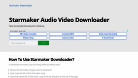 What Starmakerdownloader.com website looked like in 2020 (4 years ago)