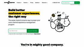 What Surveysparrow.com website looked like in 2020 (4 years ago)