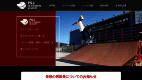 What Skateboards.jp website looked like in 2020 (4 years ago)