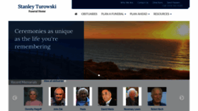What Stanleyturowskifuneralhome.com website looked like in 2020 (4 years ago)