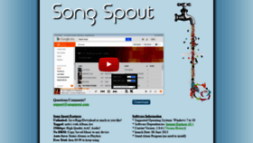 What Songspout.com website looked like in 2020 (4 years ago)