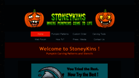 What Stoneykins.com website looked like in 2020 (4 years ago)