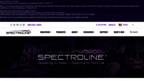 What Spectroline.com website looked like in 2020 (4 years ago)