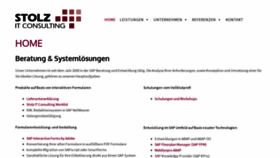 What Stolz-it.de website looked like in 2020 (4 years ago)