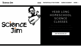 What Sciencejim.com website looked like in 2020 (4 years ago)