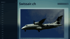What Swissair.ch website looked like in 2020 (4 years ago)