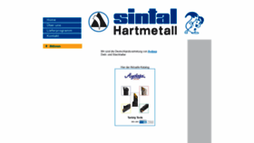 What Sintal-hartmetall.de website looked like in 2020 (4 years ago)