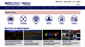 What Sportscotland.org.uk website looked like in 2020 (4 years ago)