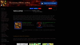 What Sudokuwiki.org website looked like in 2020 (4 years ago)