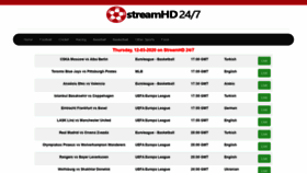 What Streamhd247.live website looked like in 2020 (4 years ago)