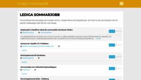 What Sommarjobbsverige.se website looked like in 2020 (4 years ago)