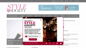 What Styleandsociety.com website looked like in 2020 (4 years ago)