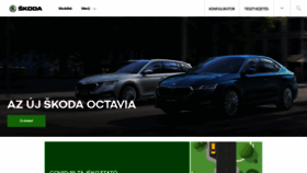 What Skoda.hu website looked like in 2020 (4 years ago)