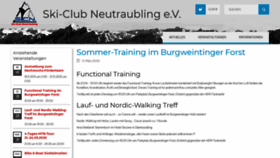 What Skiclubneutraubling.de website looked like in 2020 (4 years ago)