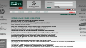 What Swissparts.ch website looked like in 2020 (4 years ago)