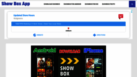 What Show-box-app.com website looked like in 2020 (4 years ago)