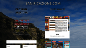 What Sanificazione.com website looked like in 2020 (4 years ago)