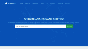 What Seowebstat.com website looked like in 2020 (4 years ago)
