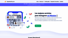 What Seguidorespop.com website looked like in 2020 (4 years ago)