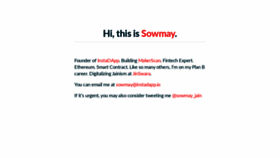 What Sowmayjain.com website looked like in 2020 (4 years ago)