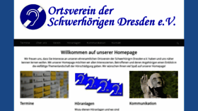 What Schwerhoerige-dresden.de website looked like in 2020 (4 years ago)