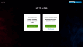What Sovo.com website looked like in 2020 (4 years ago)