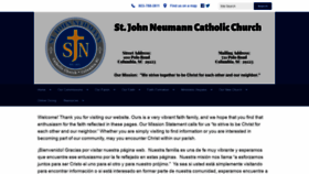 What Stjohnneumannsc.com website looked like in 2020 (4 years ago)