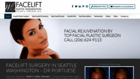What Seattle-facelift.com website looked like in 2020 (4 years ago)
