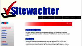 What Sitewachter.nl website looked like in 2020 (4 years ago)