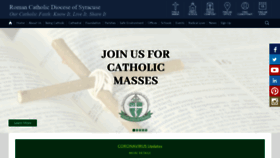 What Syracusediocese.org website looked like in 2020 (4 years ago)