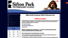 What Siftonparkvetclinic.com website looked like in 2020 (4 years ago)