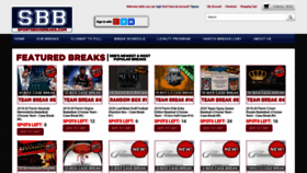 What Sportsboxbreaks.com website looked like in 2020 (4 years ago)