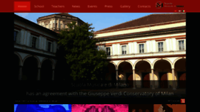 What Scuolamusicaledimilano.it website looked like in 2020 (4 years ago)