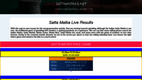 What Sattamatkag.net website looked like in 2020 (4 years ago)