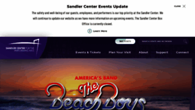 What Sandlercenter.org website looked like in 2020 (4 years ago)
