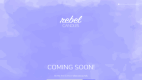 What Shoprebelcandles.com website looked like in 2020 (4 years ago)