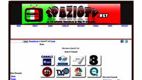 What Spaziotv.net website looked like in 2020 (4 years ago)