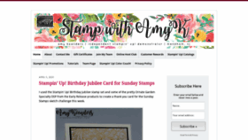 What Stampwithamyk.com website looked like in 2020 (4 years ago)